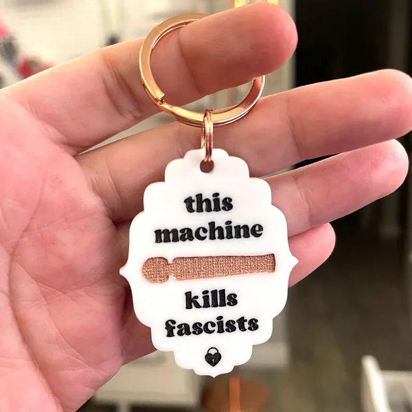 This Magic Wand Kills Fascists – Keychain