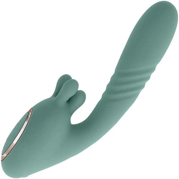 Thrust Into Ecstasy Rechargeable Silicone Rabbit Vibrator By Evolved Novelties