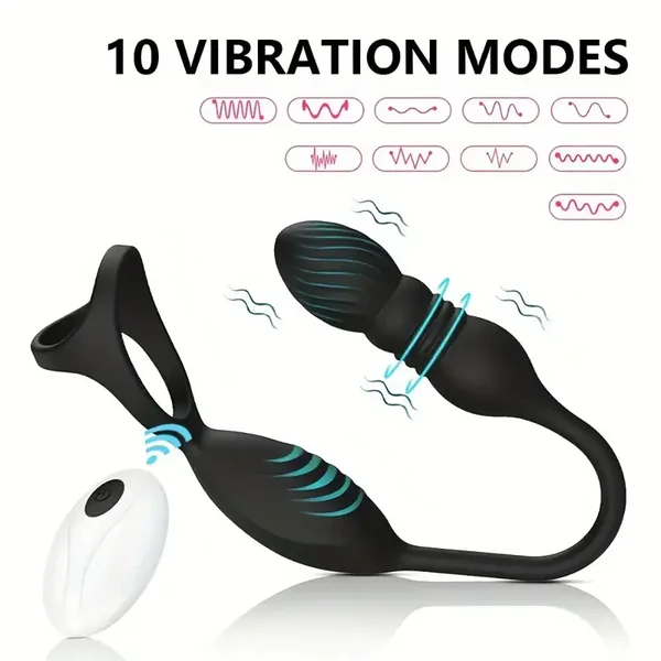 Thrusting Prostate Massager Remote Control Vibrator Perineal Massager
