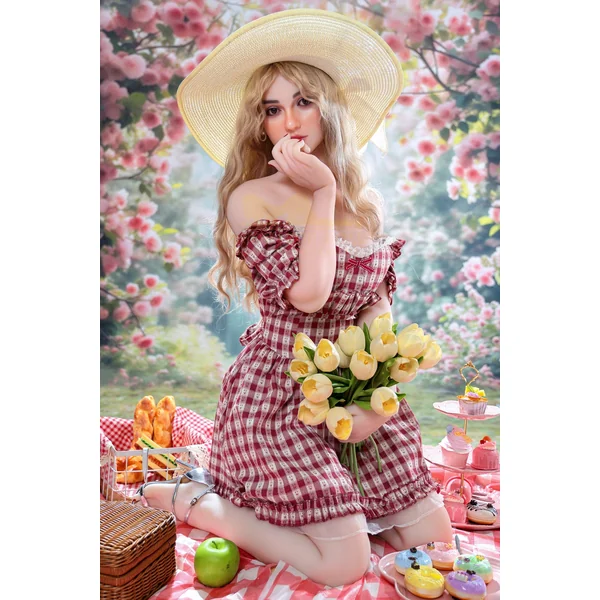 Tina 162cm(5ft3) A-Cup Hybrid Silicone Head + TPE Body hybrid sex doll - Irontech Doll®