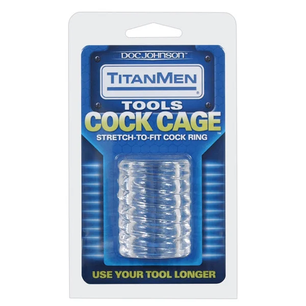 Titanmen Tools Cock Cage - Clear