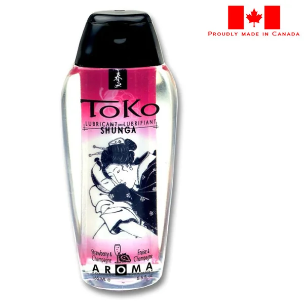 Toko Strawberry Champagne Flavored Lubricant by Shunga
