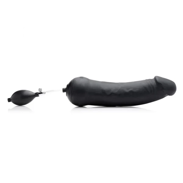 Tom's Black Magic Inflatable Silicone Dildo