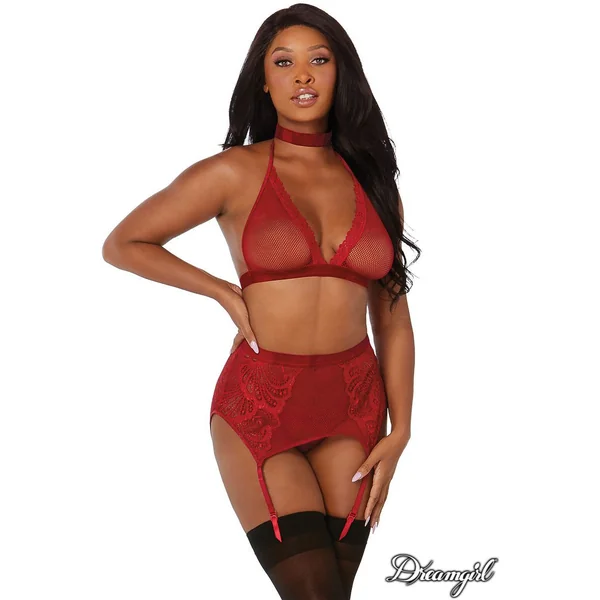 Top & Bottom 4pc Set by Dreamgirl