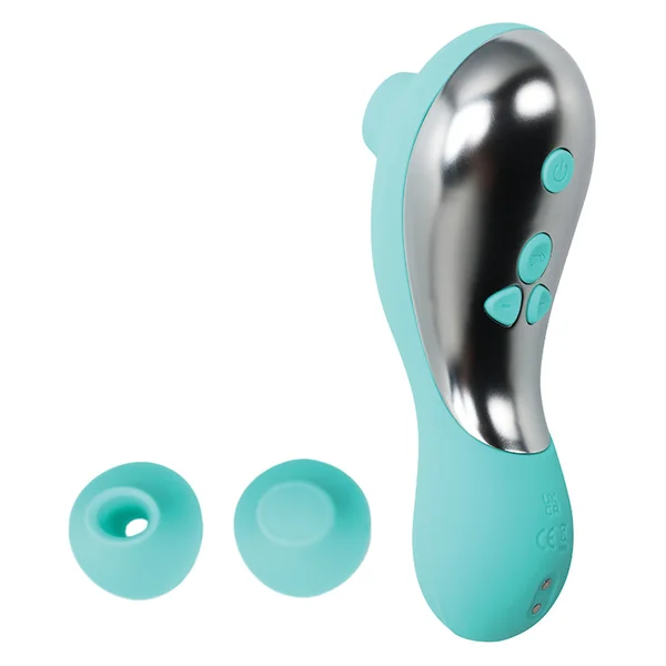 Tracy's Dog Flowliper Clit Toy with Unique Dynamic Pulse - Teal