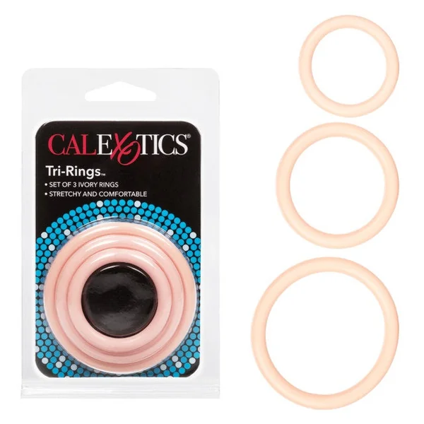 Tri Cock Rings 3pk by Cal Exotics