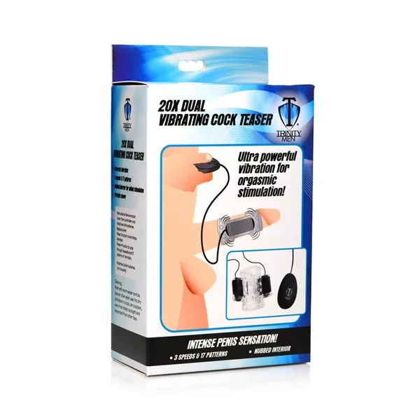 Trinity 20X Dual Vibrating Cock Teaser