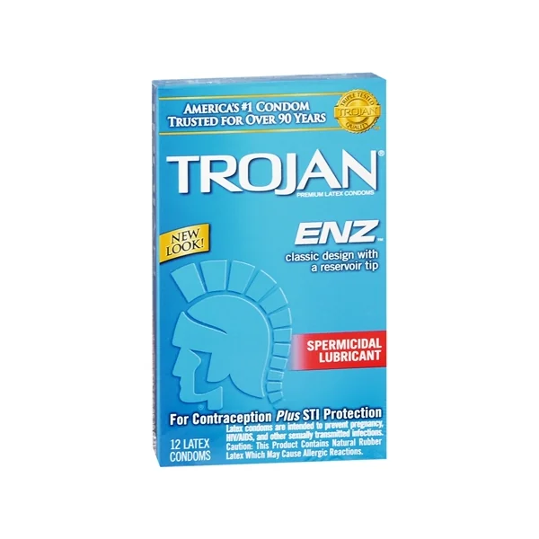 TROJAN ENZ SPERMICIDAL 12 PACK