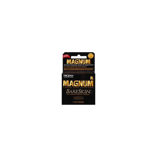 TROJAN MAGNUM BARESKIN 3PK