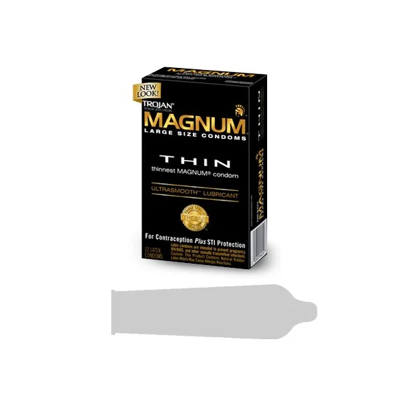 TROJAN MAGNUM THIN 12 PACK