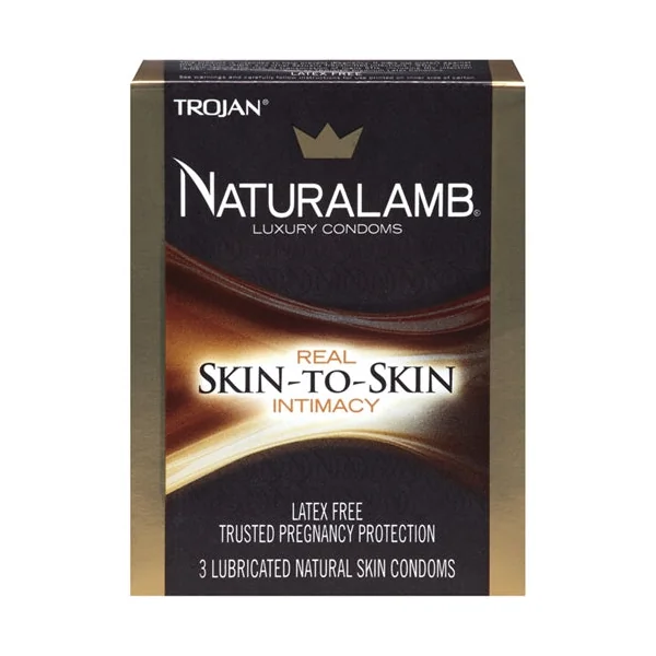 Trojan Naturalamb Luxury Condoms - 3 Pack