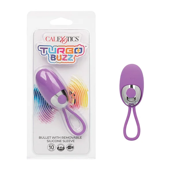 Turbo Buzz Bullet Stimulator w/Removable Silicone Sleeve