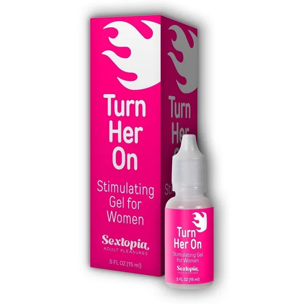 TURN HER ON STIMULATING GEL FOR WOMEN .5 OZ BOTTLE