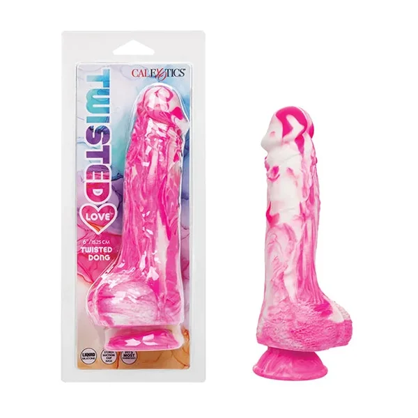 Twisted Love Twisted Silicone Dong – Pink