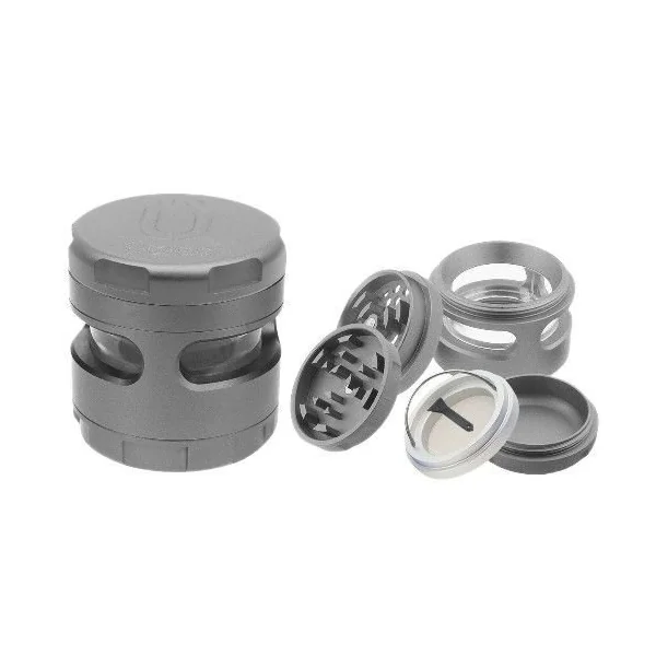 Uber Grinder 4.0 2.5in 4pc CNC W/Window Grey