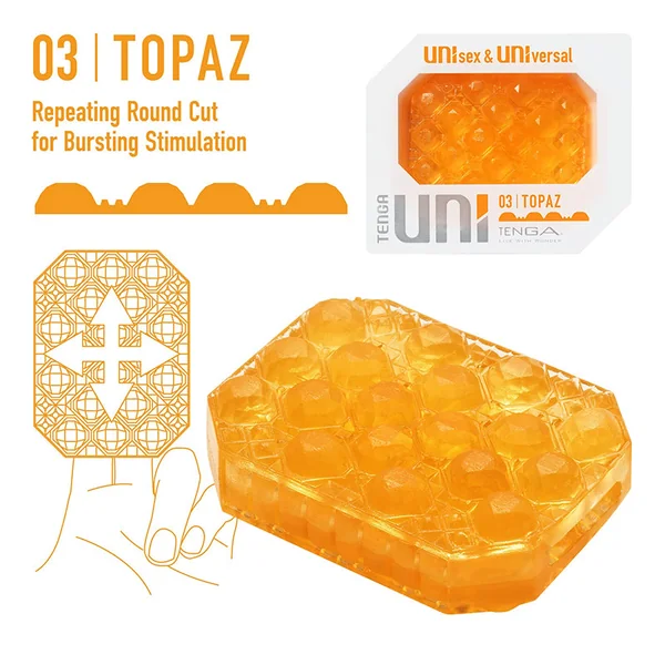Uni Topaz Finger Massager by Tenga