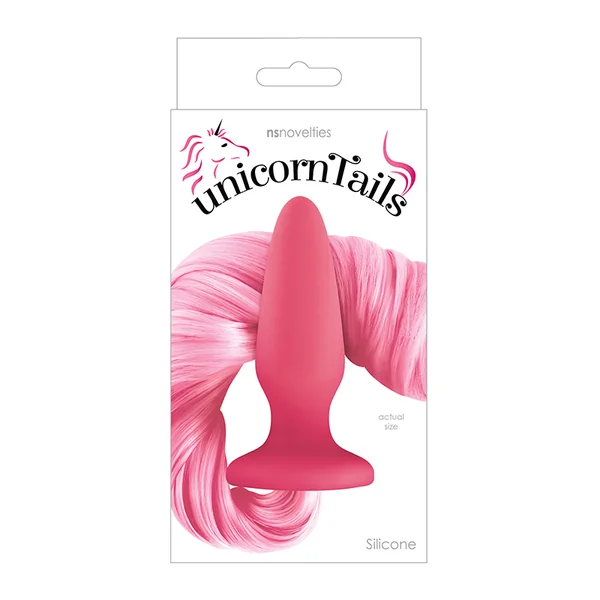 UNICORN TAILS PASTEL PINK BUTT PLUG