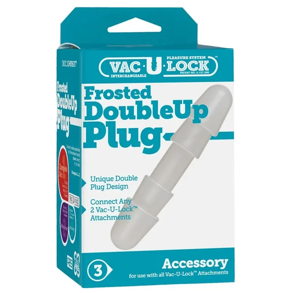 Vac-U-Lock Double Up Plug – White