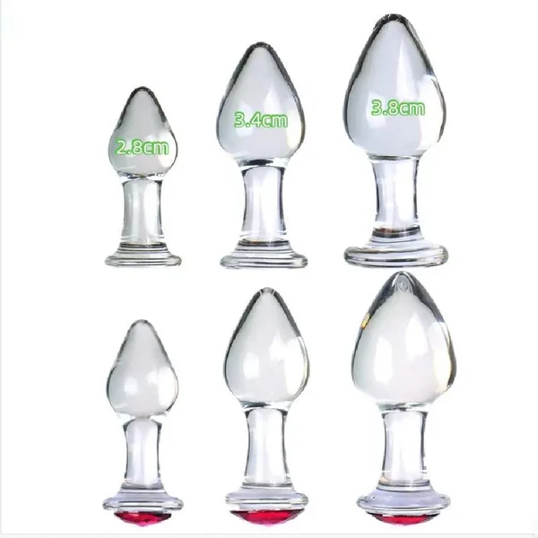 VaHppy Diamond Glass Anal Plugs – Elegant & Body-Safe for Beginners and Beyond