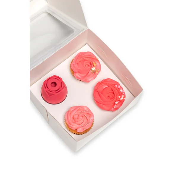 Valentines Day Cupcakes & Rose Toy