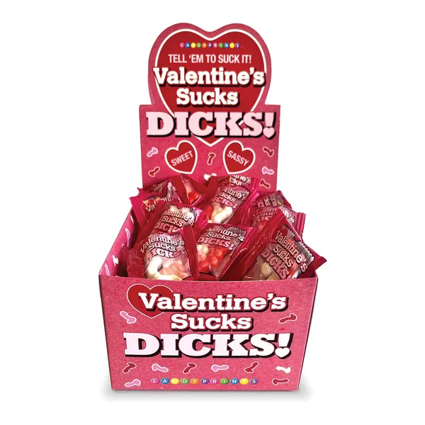 Valentines Sucks Dicks Candy- Display of 100 Ct.