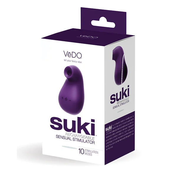 VEDO SUKI RECHARGEABLE VIBRATING SUCKER DEEP PURPLE