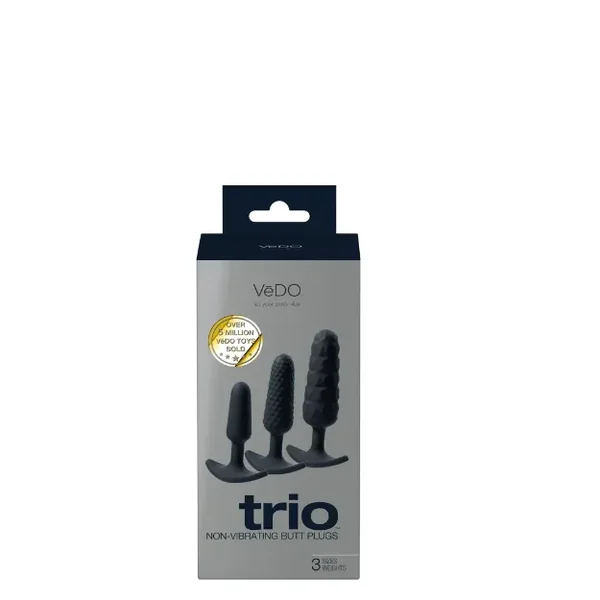 VEDO TRIO ANAL PLUG SET – WEIGHTED AND TEXTURED