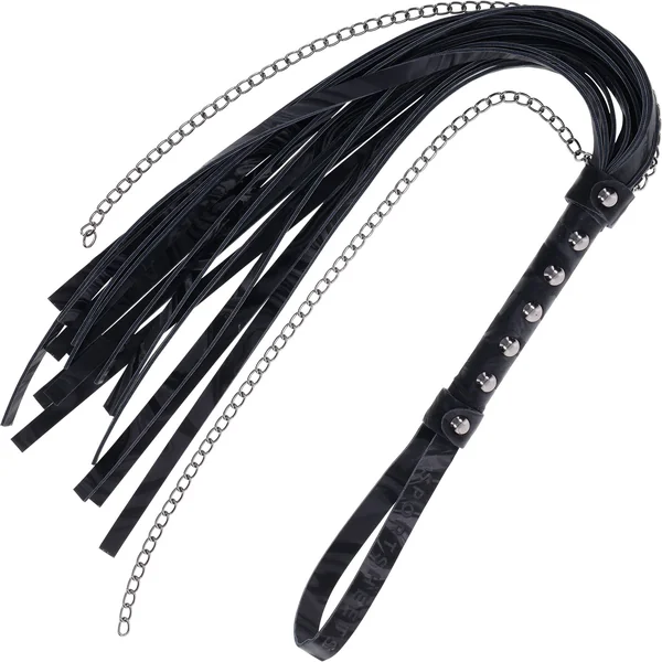 Velvet Noir Chain Flogger By Sportsheets