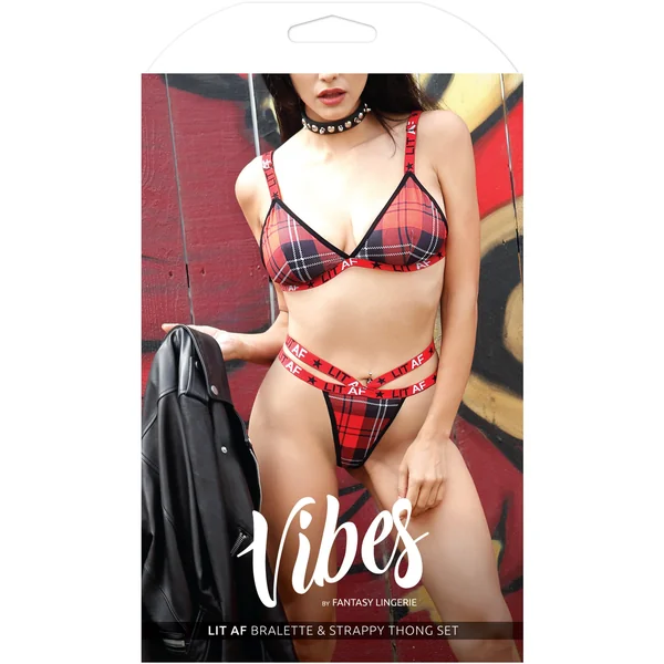 Vibes Lit AF Bikini Set by Fantasy Lingerie