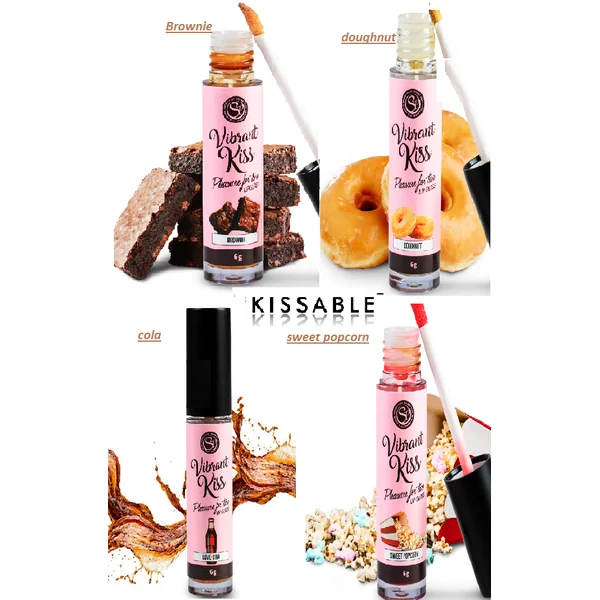 Vibrant Kiss Oral Sex Arousal Gel Personal Lubricant Flavored Edible Water based