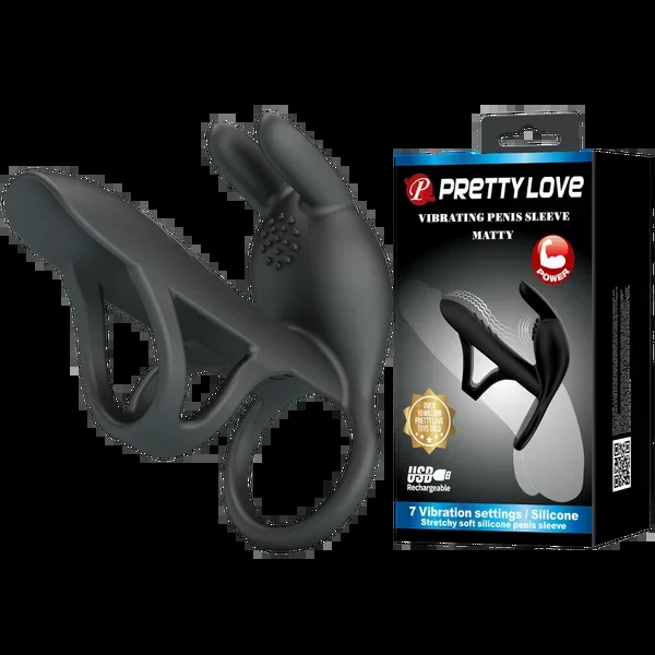 Vibrating Penis Sleeve – Matty (Black)