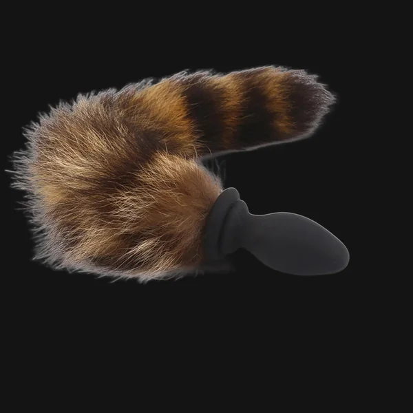 Vibrating Tail Butt Plug Furry Sex - Fake Fox Fur Analplug BDSM Sex Toys for Men Women