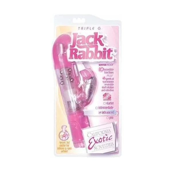 Vibrator - Jack Rabbit - Triple G Advanced Rose