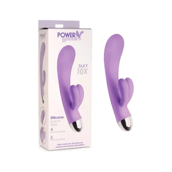 Vibrator - Power Bunnies - Silky 10X Silicone G-Spot