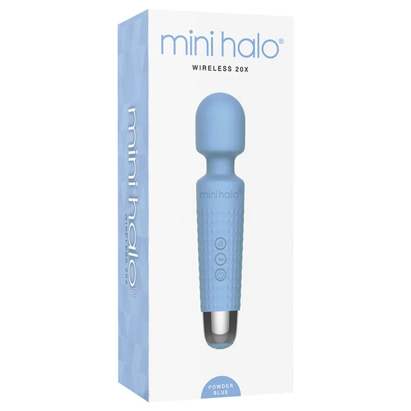 Voodoo Mini Halo Wand Massager - Powder Blue
