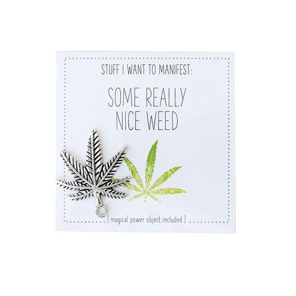 Warm Human Some Really Nice Weed Mini Card & Charm