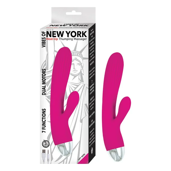 (WD) VIBES OF NEW YORK HEAT-UP THUMPING MASSAGER PINK