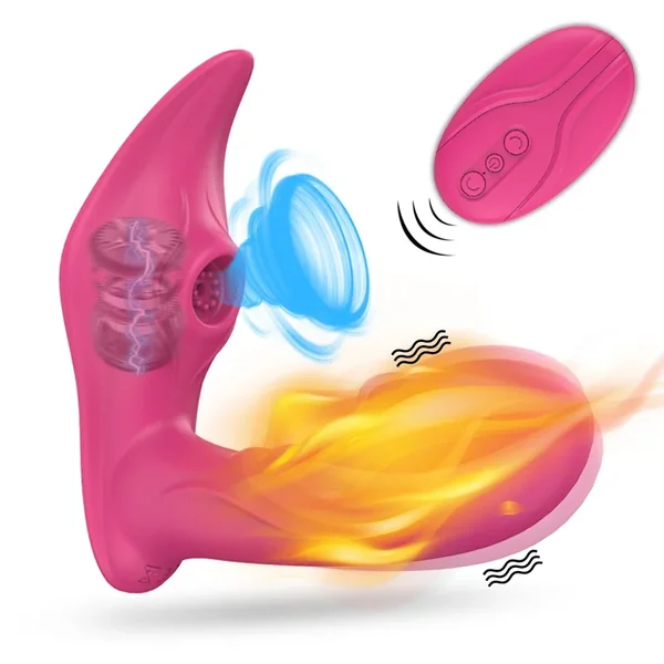 Wearable Remote Control Sucking Vibrator