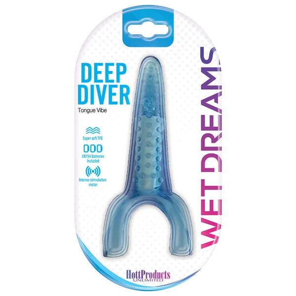 Wet Dreams Deep Diver Tongue Vibe - Blue