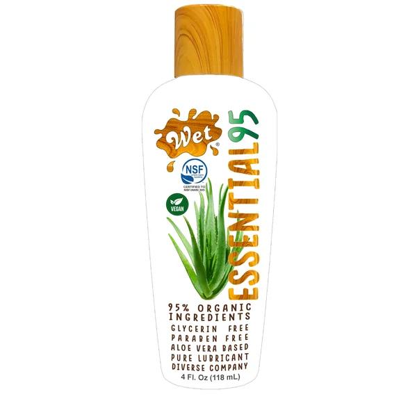 Wet Essential95 Certified 95% Organic Aloe Based Lubricant - 4 Fl. Oz.