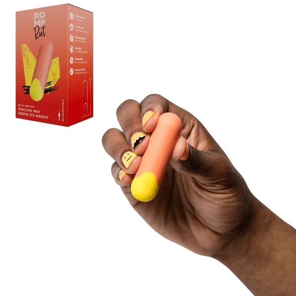 We-vibe ROMP Riot Rechargeable Clitoral Stimulator Bullet Vibrator – Orange