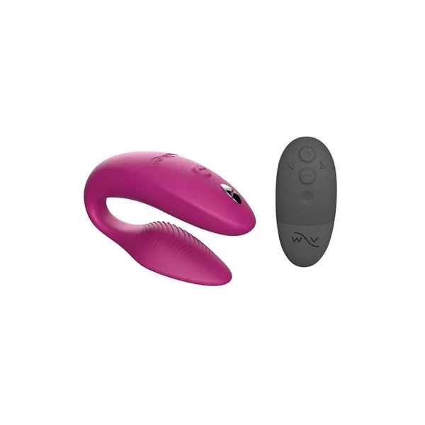 We-Vibe Sync 2 Rechargeable Silicone Couples Vibrator with Remote Control – Dusty Pink