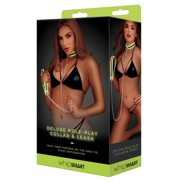 Whipsmart Glow in the Dark Deluxe Roleplay Collar & Leash Set