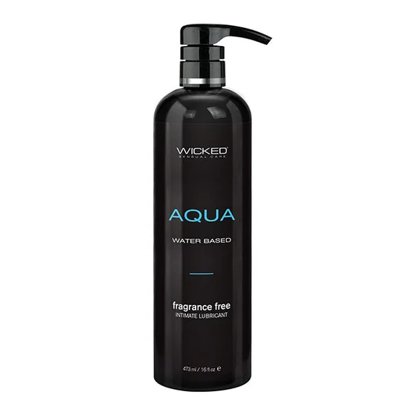 Wicked Sensual Care Aqua Waterbased Lubricant - 16 oz Fragrance Free