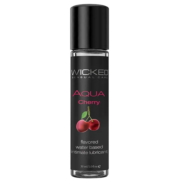 Wicked Sensual Care Aqua Waterbased Lubricant - 1 Oz Cherry