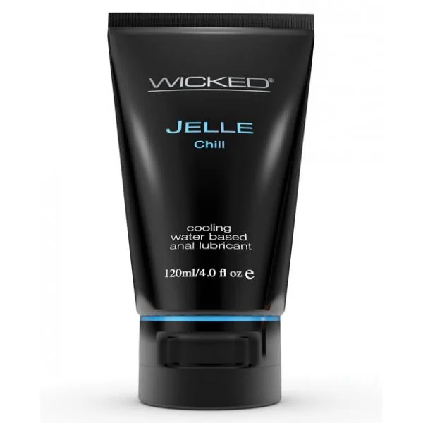 Wicked Sensual Care Jelle Chill Cooling Water Based Anal Lubricant-4 oz