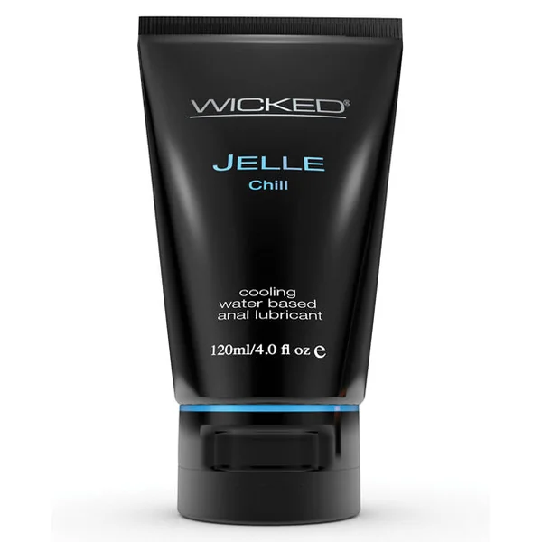 Wicked Sensual Care Jelle Chill Water Based Anal Gel Lubricant - 4 Oz