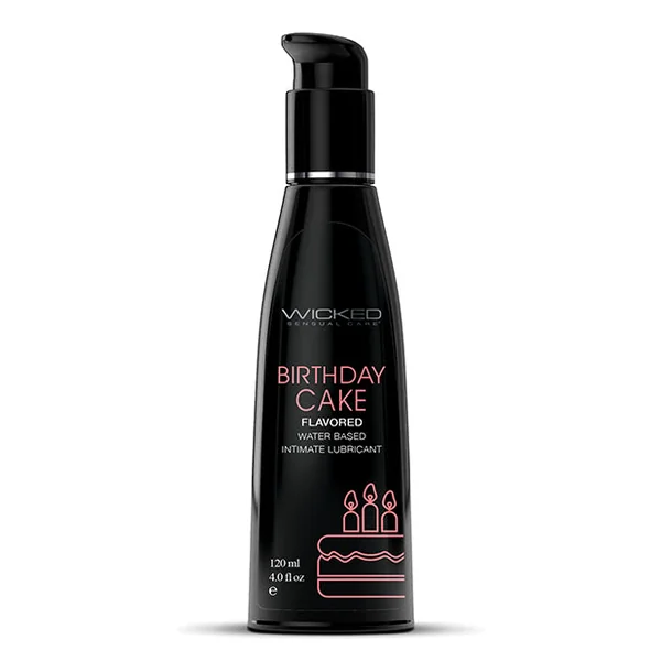 Wicked Sensual Care Water Based Lubricant - 4 Oz Birthday Cake