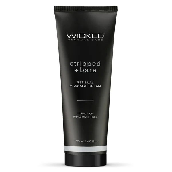 Wicked Stripped + Bare Fragrance-Free Sensual Massage Cream