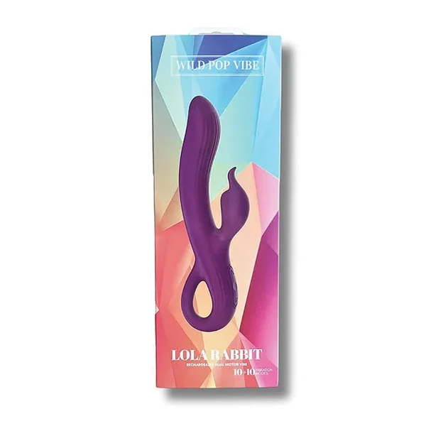 Wild Pop Vibe Lola Rabbit Dual Vibrator – Purple